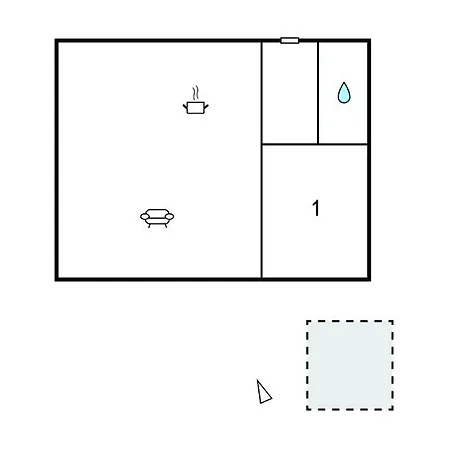 1 Bedroom Beautiful In Thyborøn